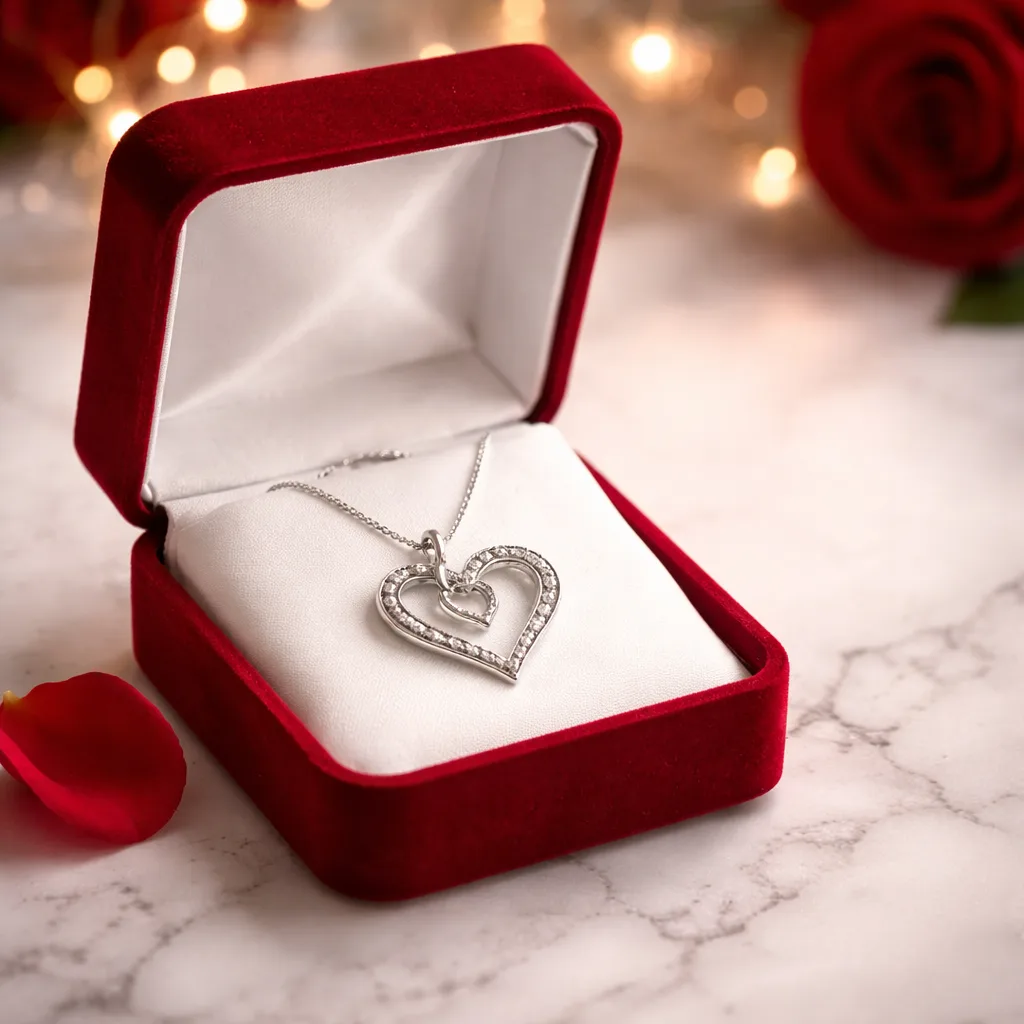 Sterling Silver Heart Pendant Necklace