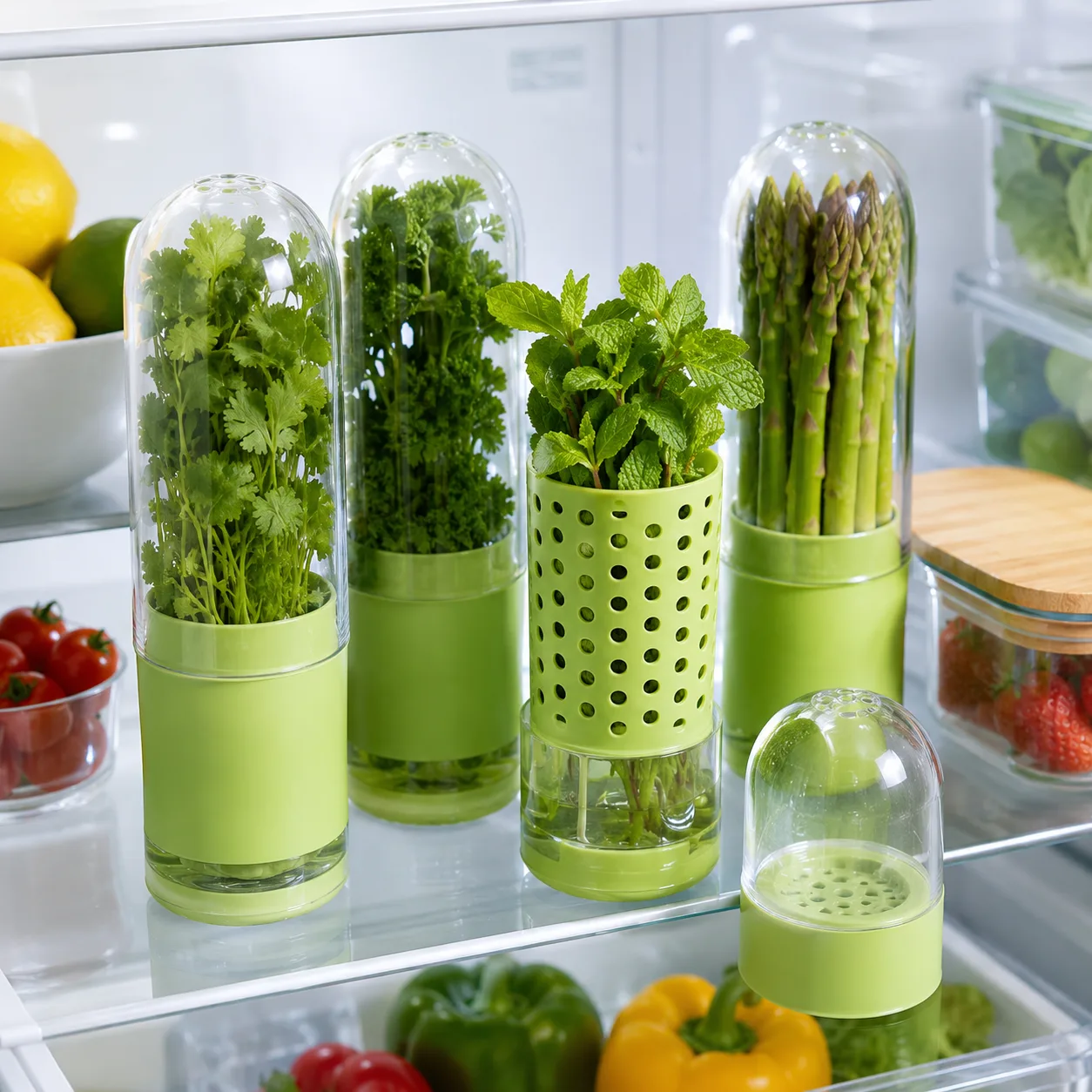 Herb Saver Pod — Fridge Fresh Keeper for Cilantro, Mint