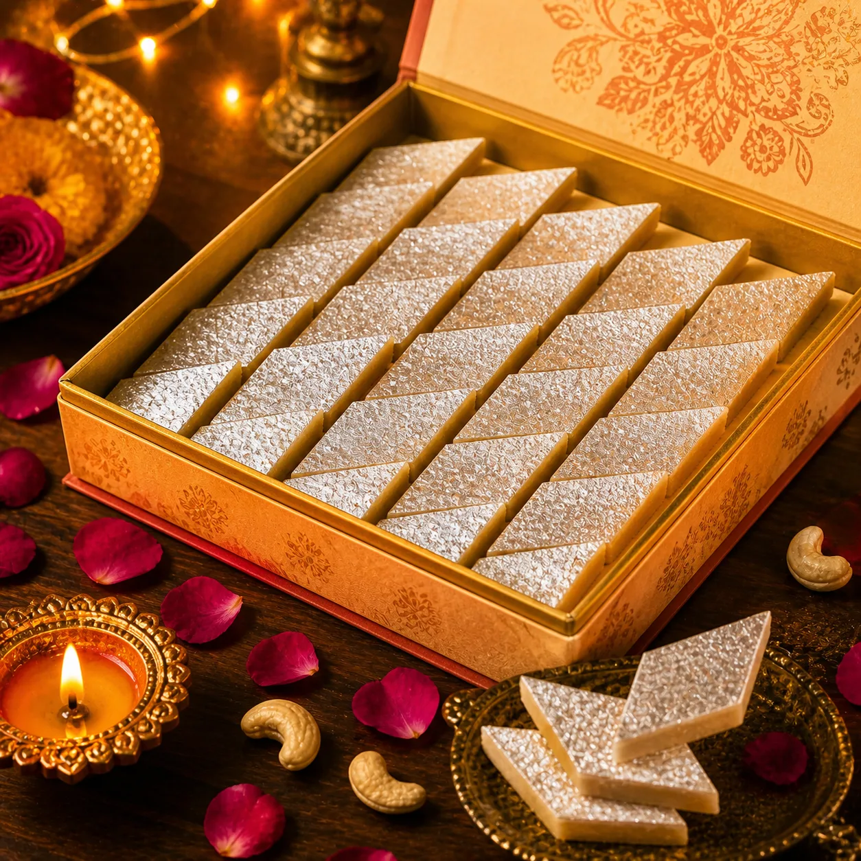 Kaju Katli & Assorted Mithai Gift Box