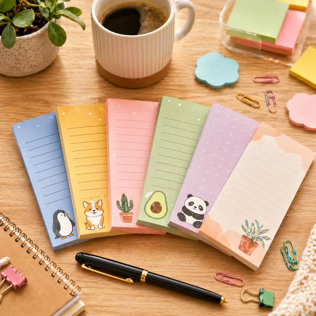 Quirky Desk Notepad Set