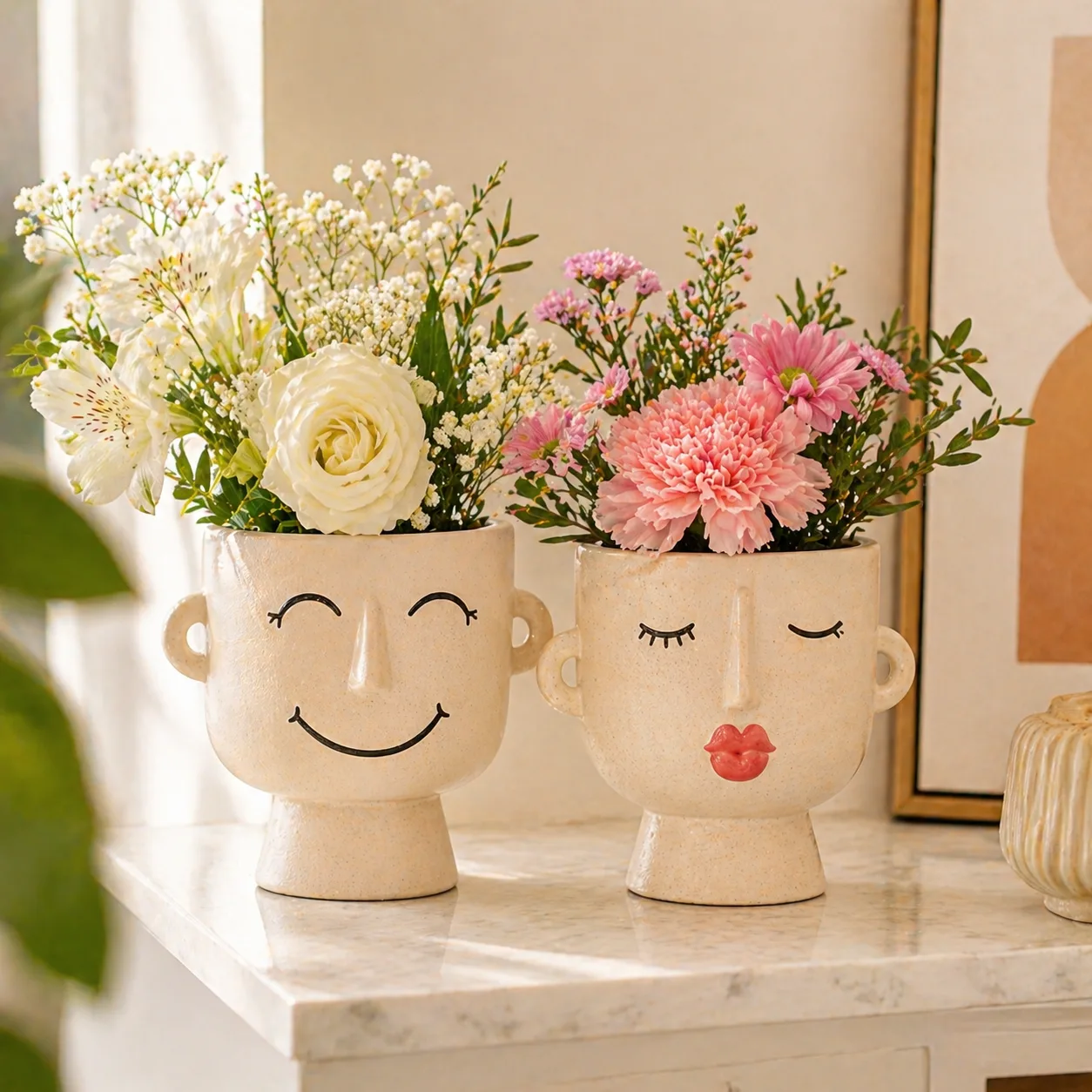 Handcrafted Ceramic Vase Set